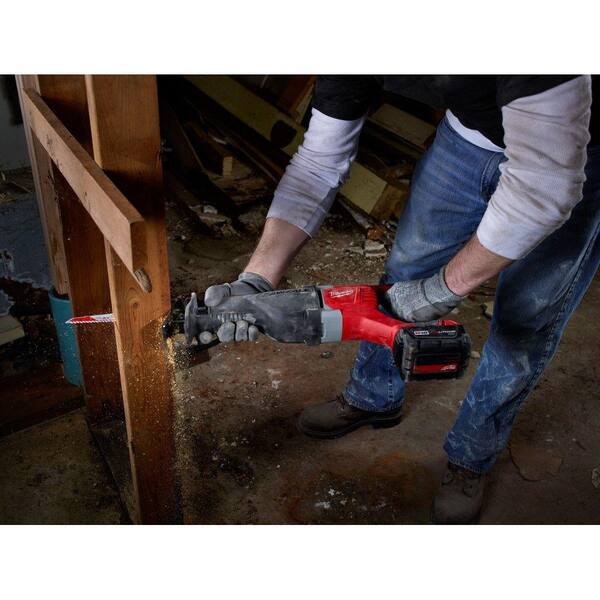 M18 18V Lithium Ion Cordless SAWZALL Reciprocating Saw with Two 3 0Ah Batteries Image 8