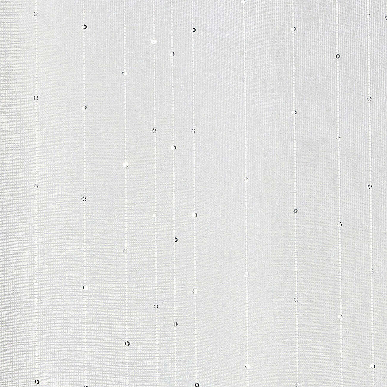 Voilage à oeillets rayures verticales effet sequin blanc