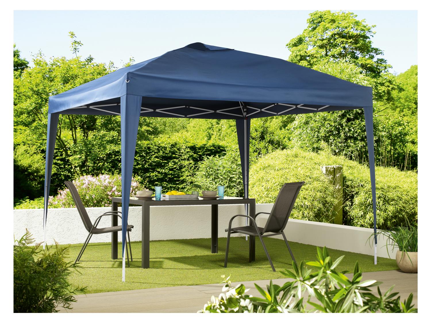LIVARNO home Tonnelle pliante de jardin en aluminium, 3 x 2,6 x 3 m