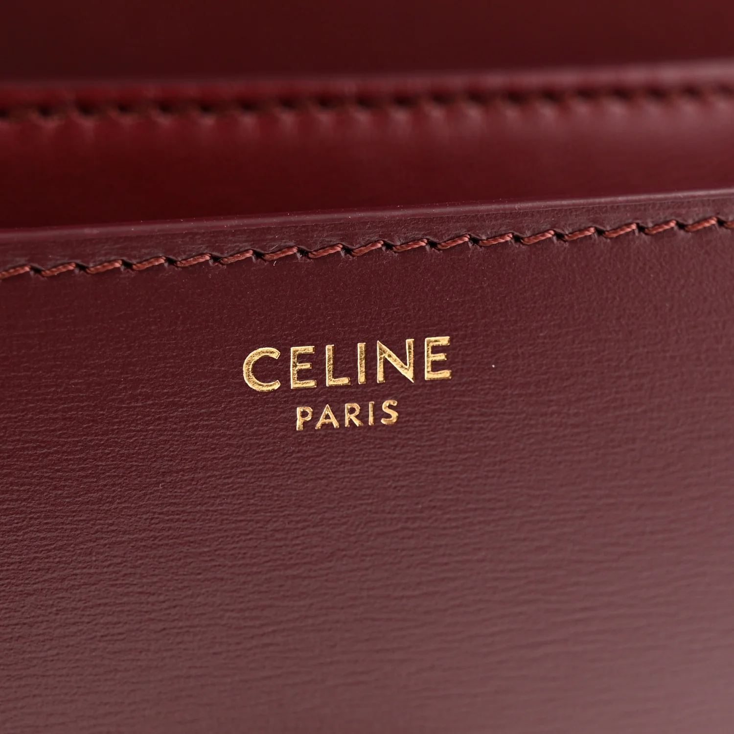 Liege Calfskin Teen Classic Box Flap Bag Burgundy