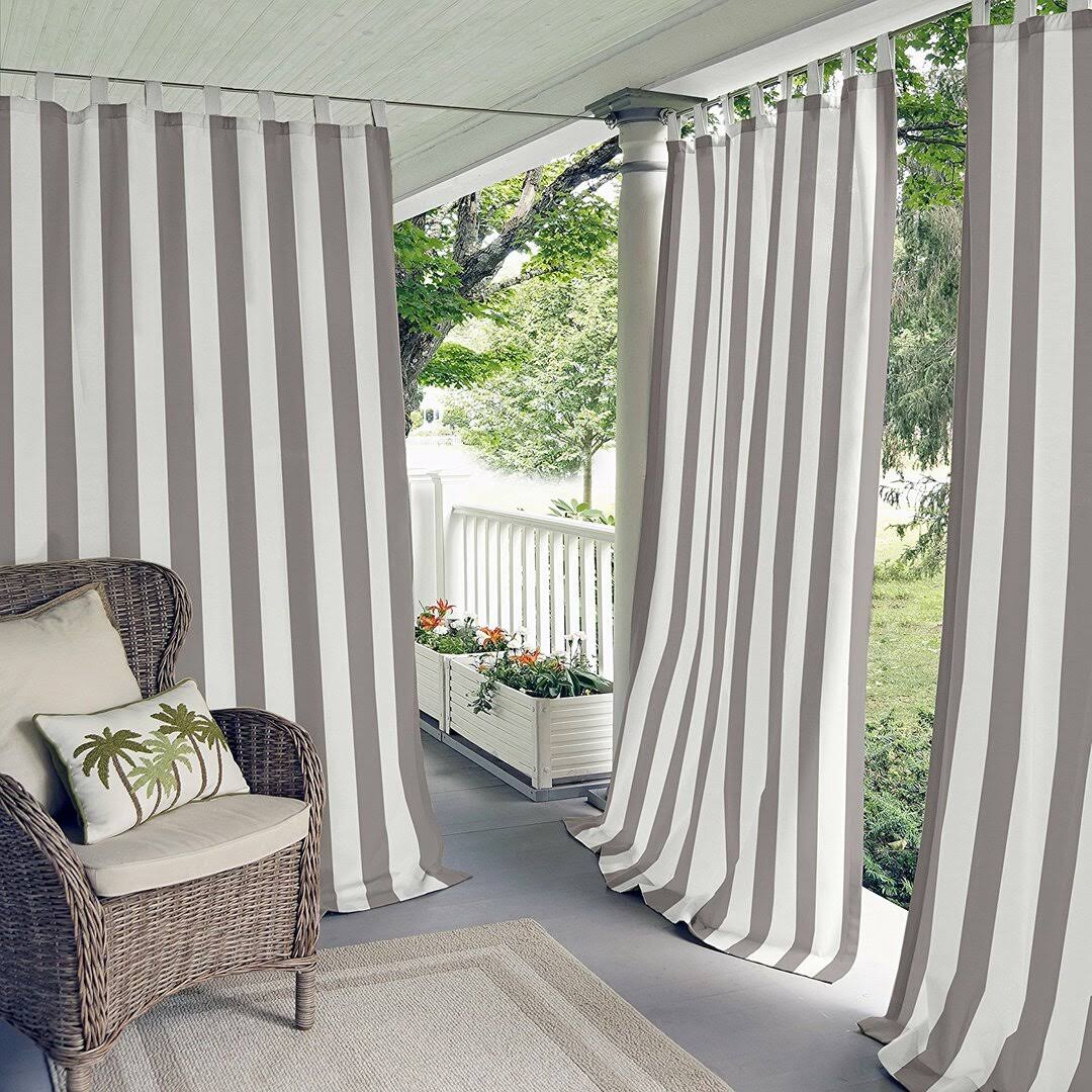 Shay Light Filtering Outdoor Tab Top Curtain Panel - 95