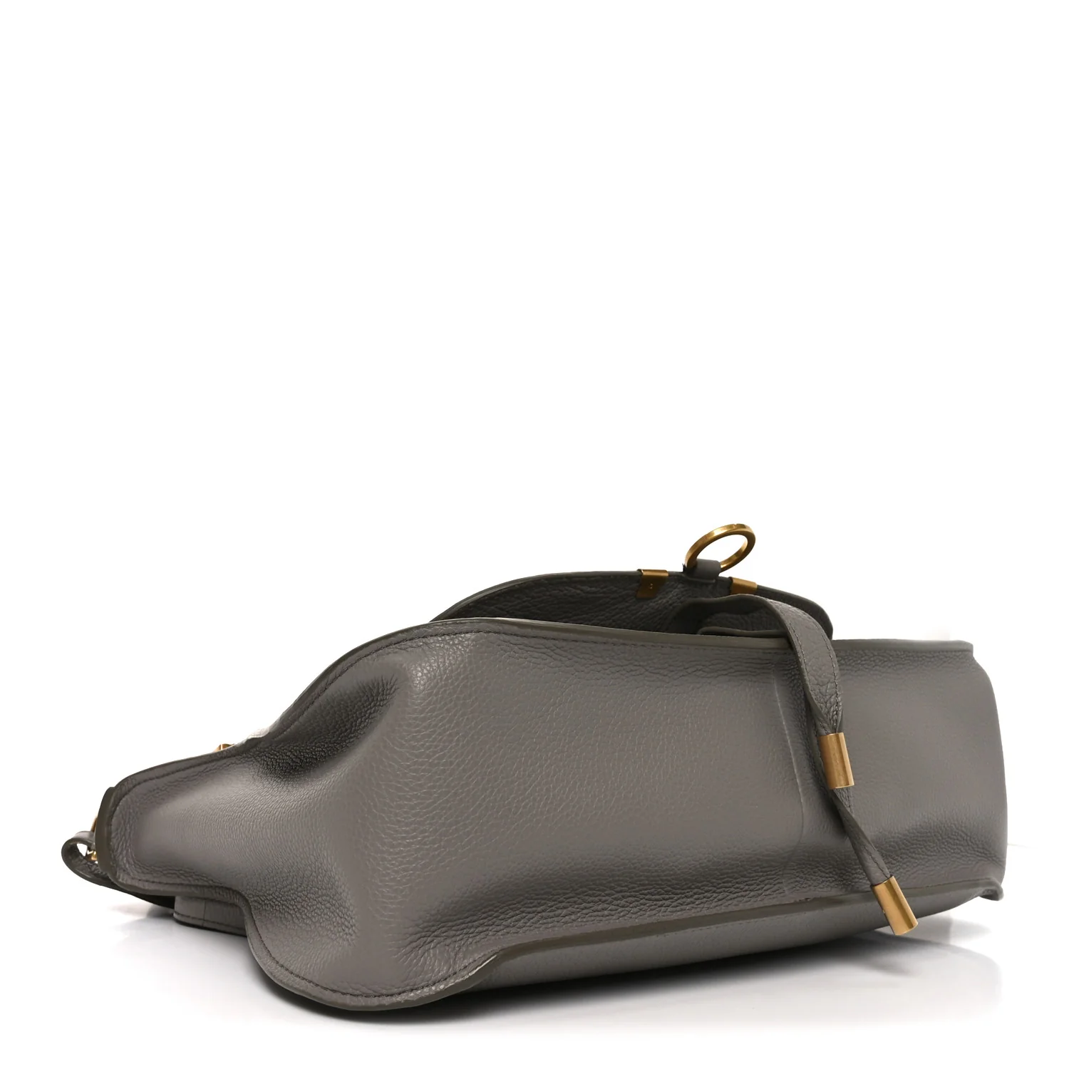 Calfskin Small Marcie Satchel Cashmere Grey