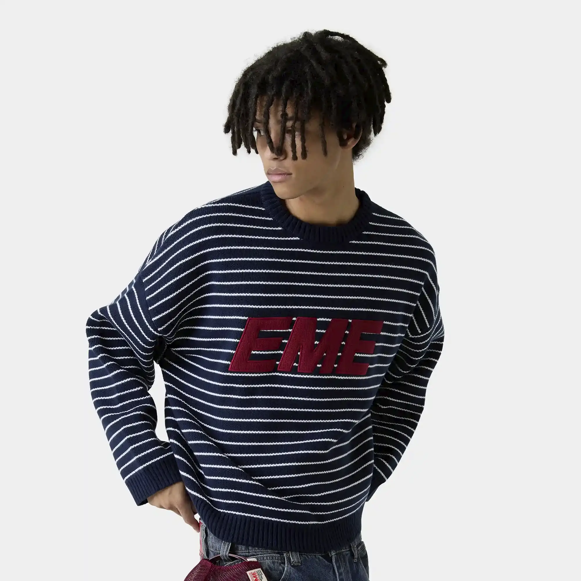 Pinstripe Night Sky Knit Sweater