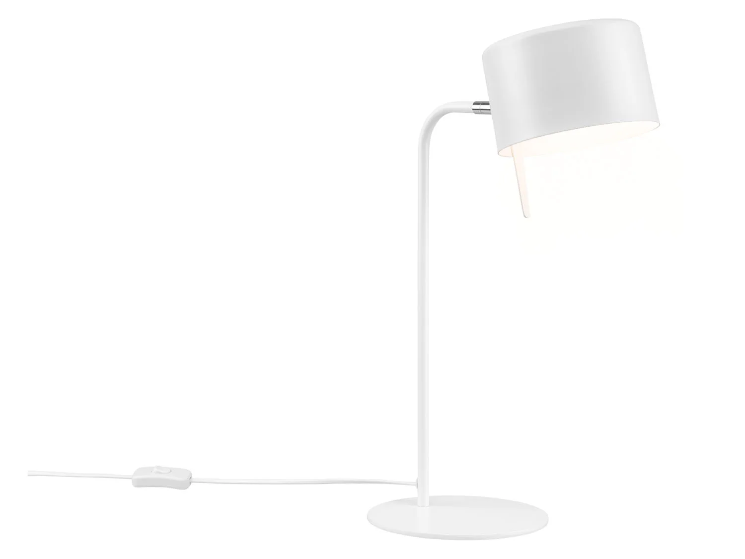 LIVARNO home Lampe de table, 1 ou 2 ampoules, blanc mat