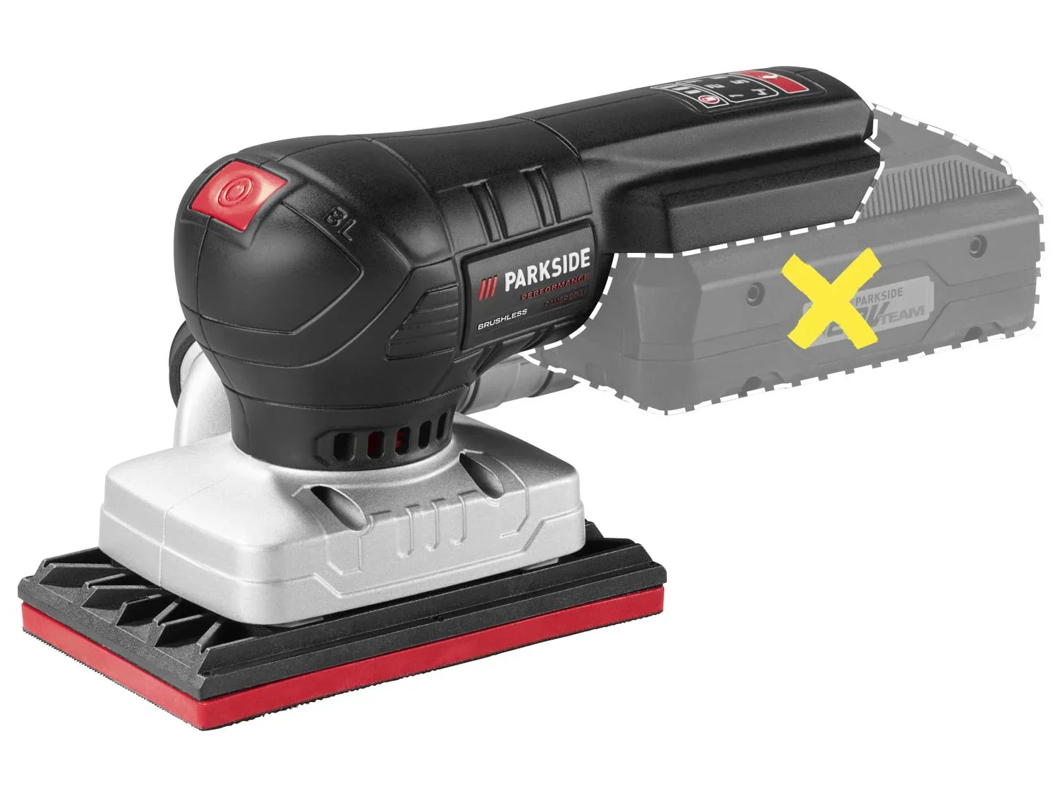 PARKSIDE PERFORMANCE Ponceuse excentrique ou Ponceuse vibrante sans fil, 20 V
