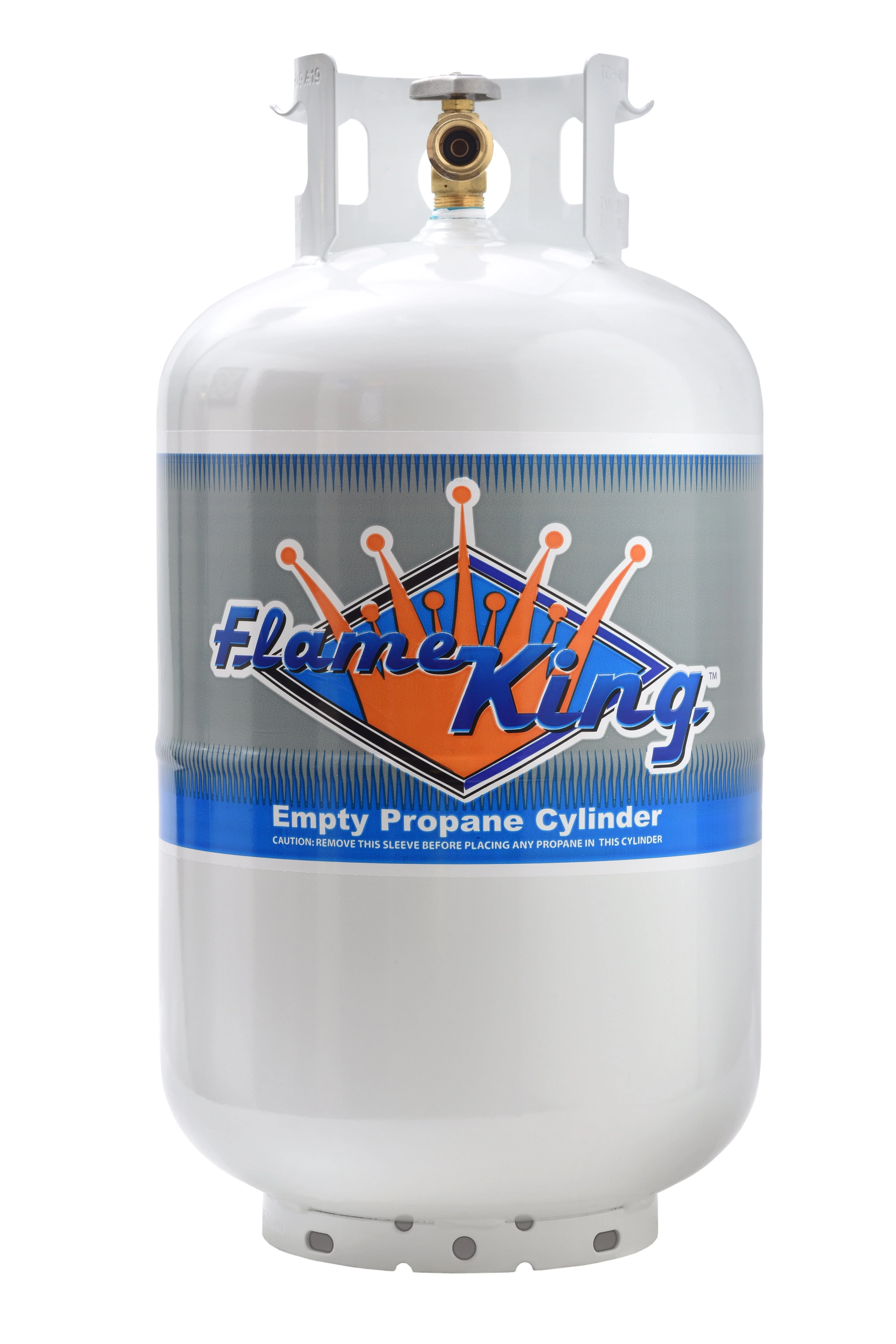 30 lb LP Cylinder Propane Tank with Type 1 Overfill Protection Device Valve (Ships Empty)