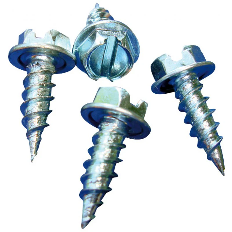 ScrooScoop #8 x 1/2 in Zip Screw, Mill Finish, 1,000/Box