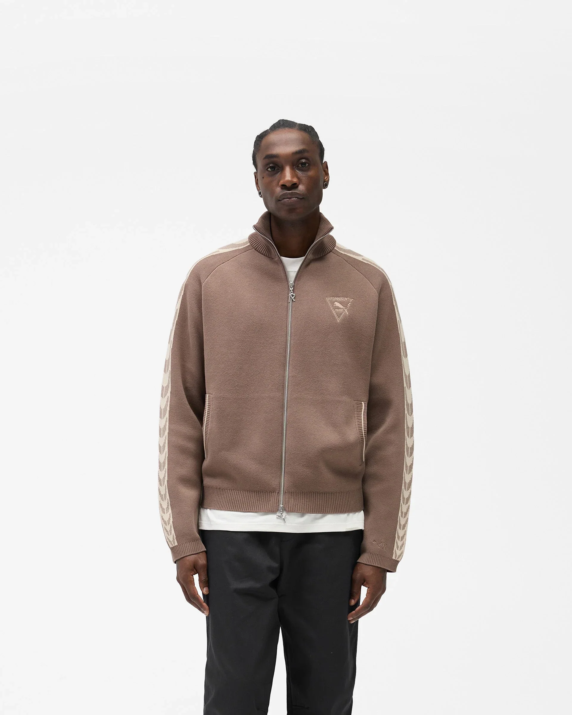 Represent X Puma T7 Knit Jacket - Pine Bark