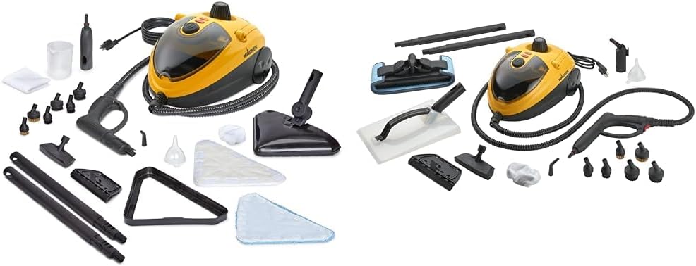 Steamer Multi-Purpose Mop with 20 Accessories for Chemical-Free Steam Cleaning, Hardwood Floors, Tile, and More