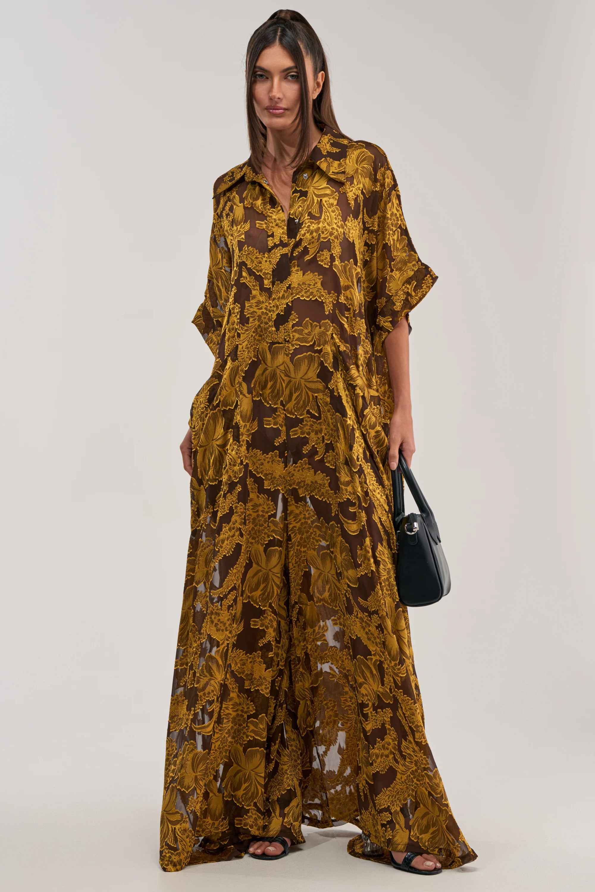 DEEP IN THE FEELS LACE JUMPSUIT IN YELLOW MULTI - Akira Store