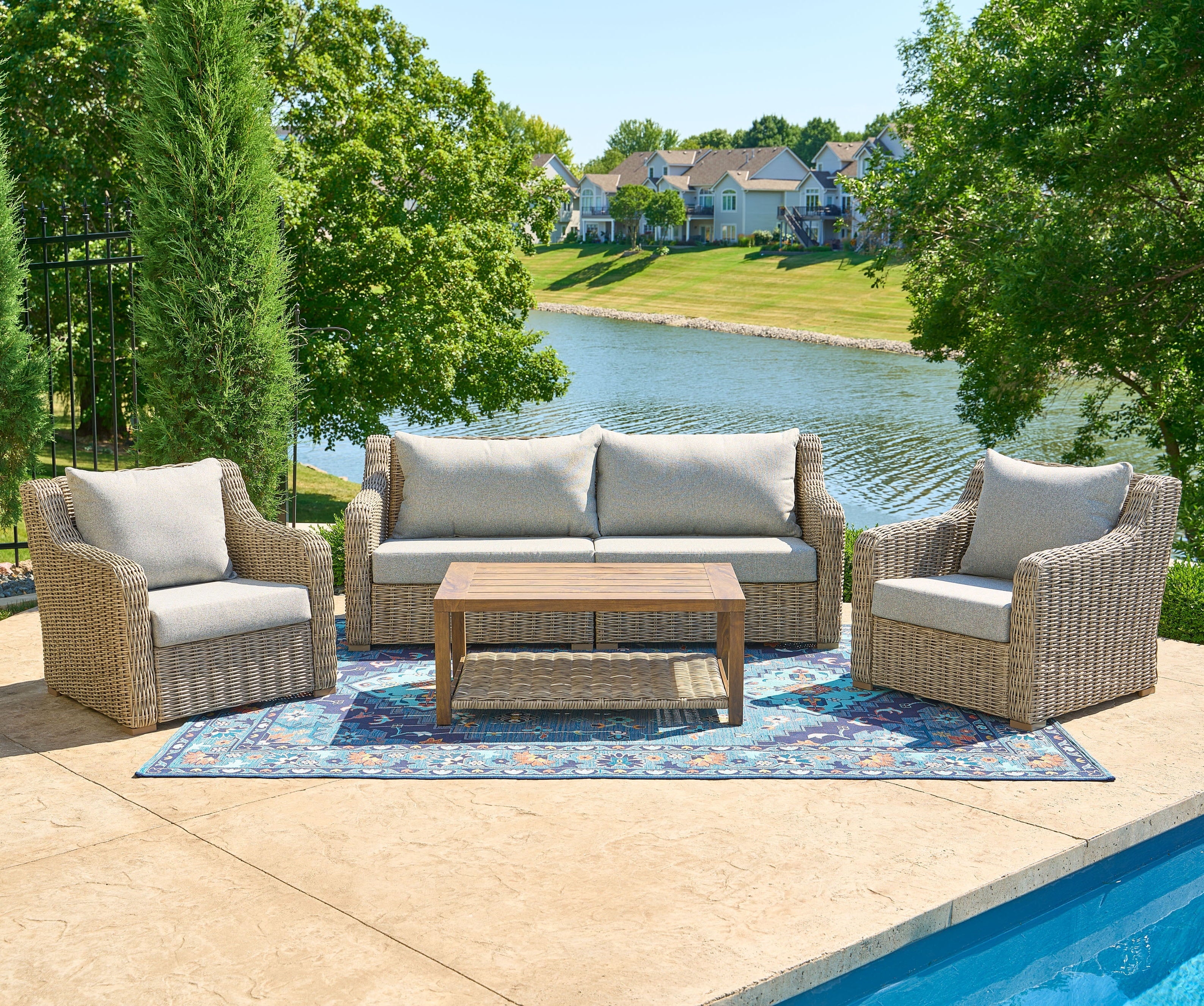Better Homes & Gardens Bellamy 2 - Pack Lounge Chairs with Patio Cover