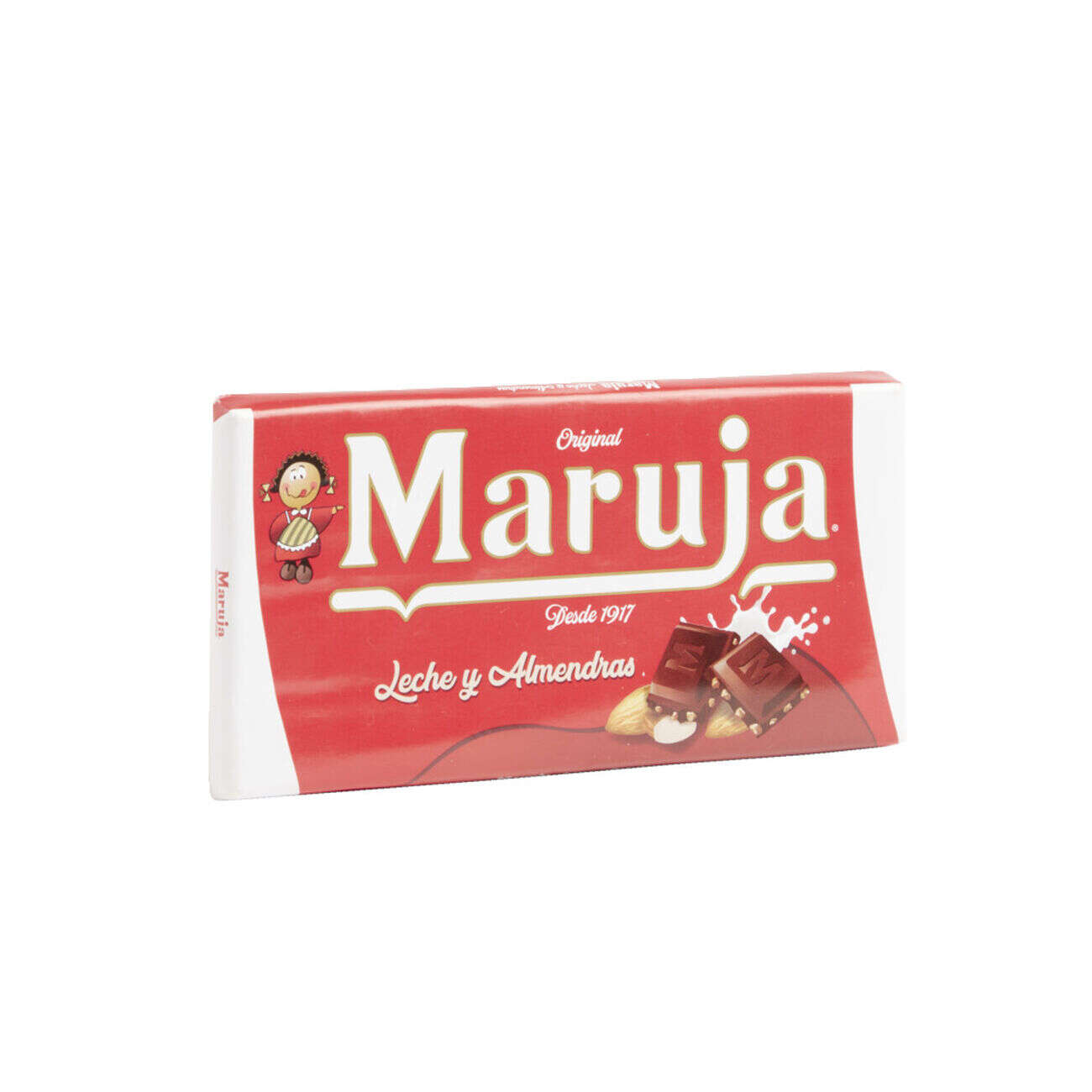 Tablette de chocolat au lait et amandes Maruja 100g