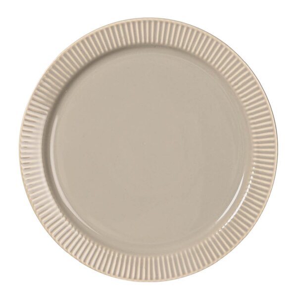 Inka asjett 17 cm beige