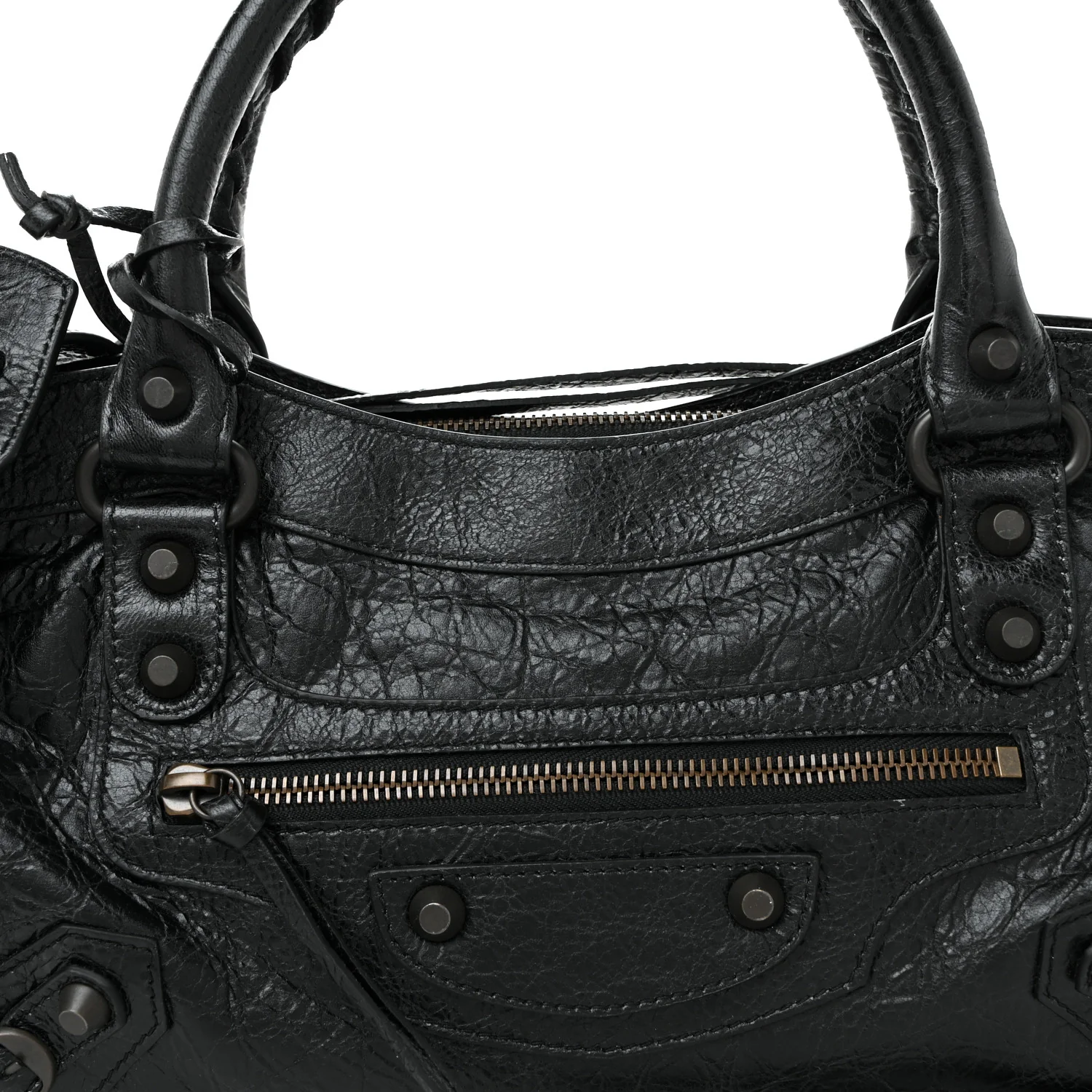 Agneau Arena Classic Hardware Le City First Bag Black