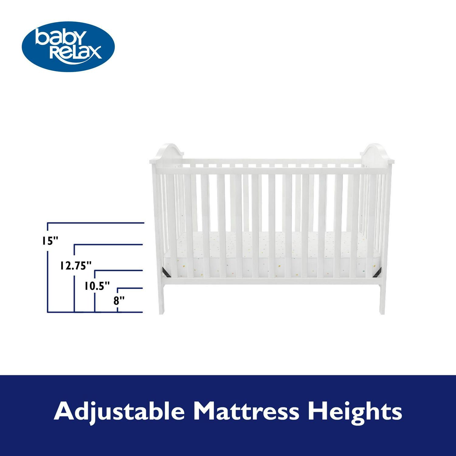 Adele 3-in-1 Convertible Crib. White - Image 6