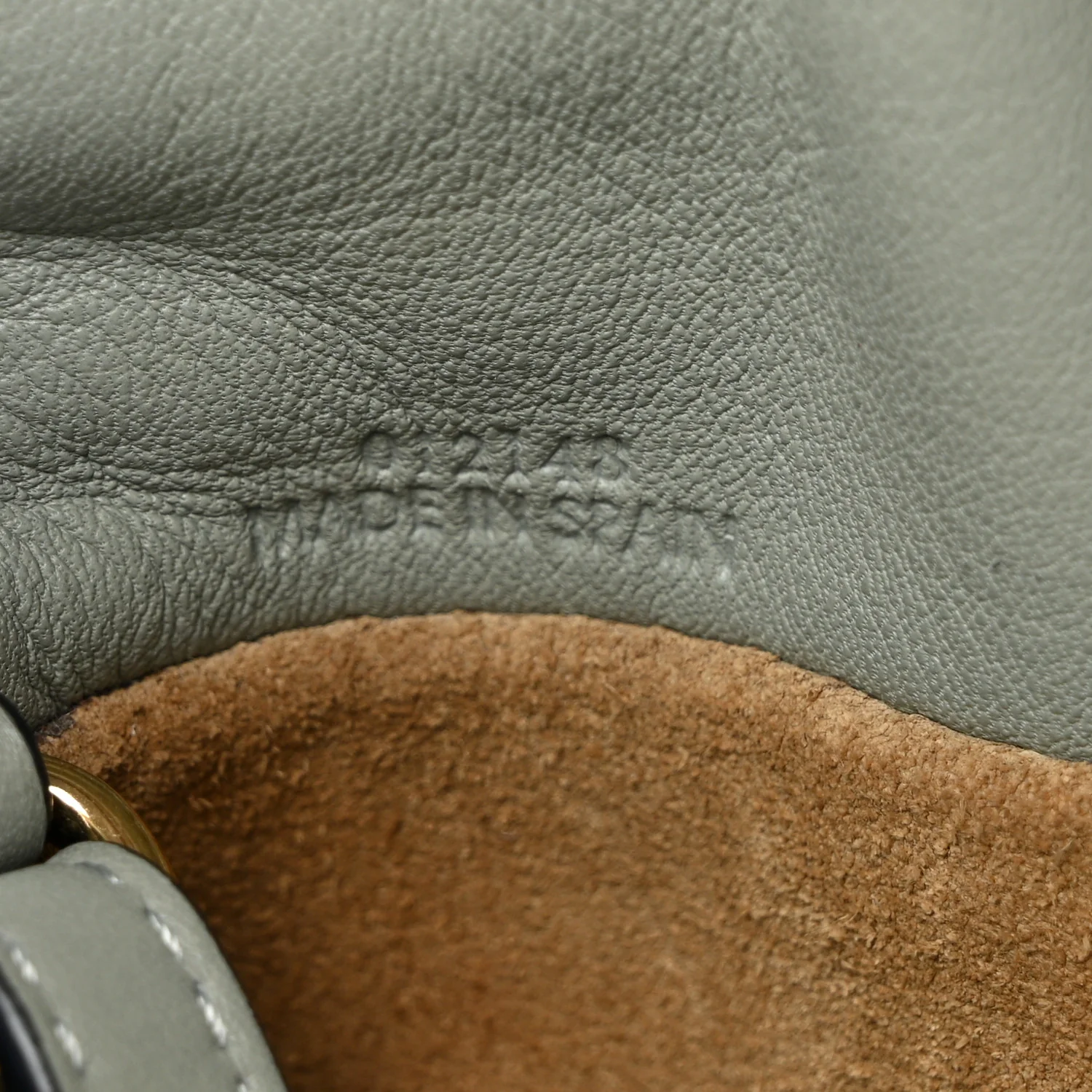 Calfskin Mini Flamenco Knot Clutch Ash Grey