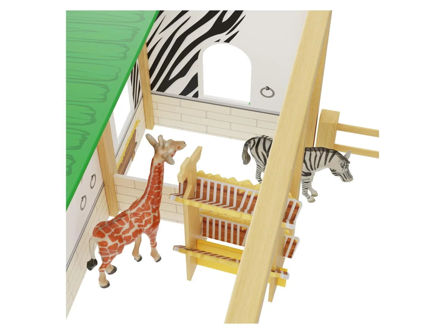 Playtive Ferme, enclos de zoo ou arbres  fes