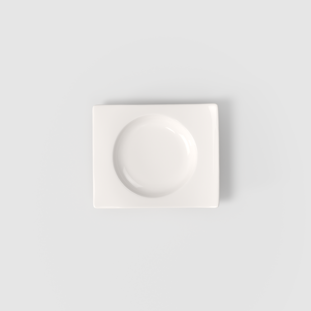 NewWave Soup cup saucer - White, 7.1'' x 6'', Premium Porcelain