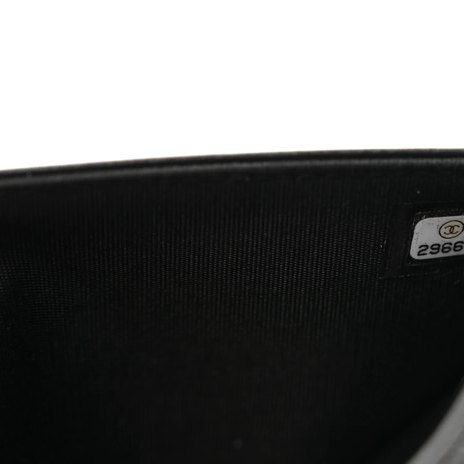 Caviar Quilted Boy Wallet On Chain WOC Black