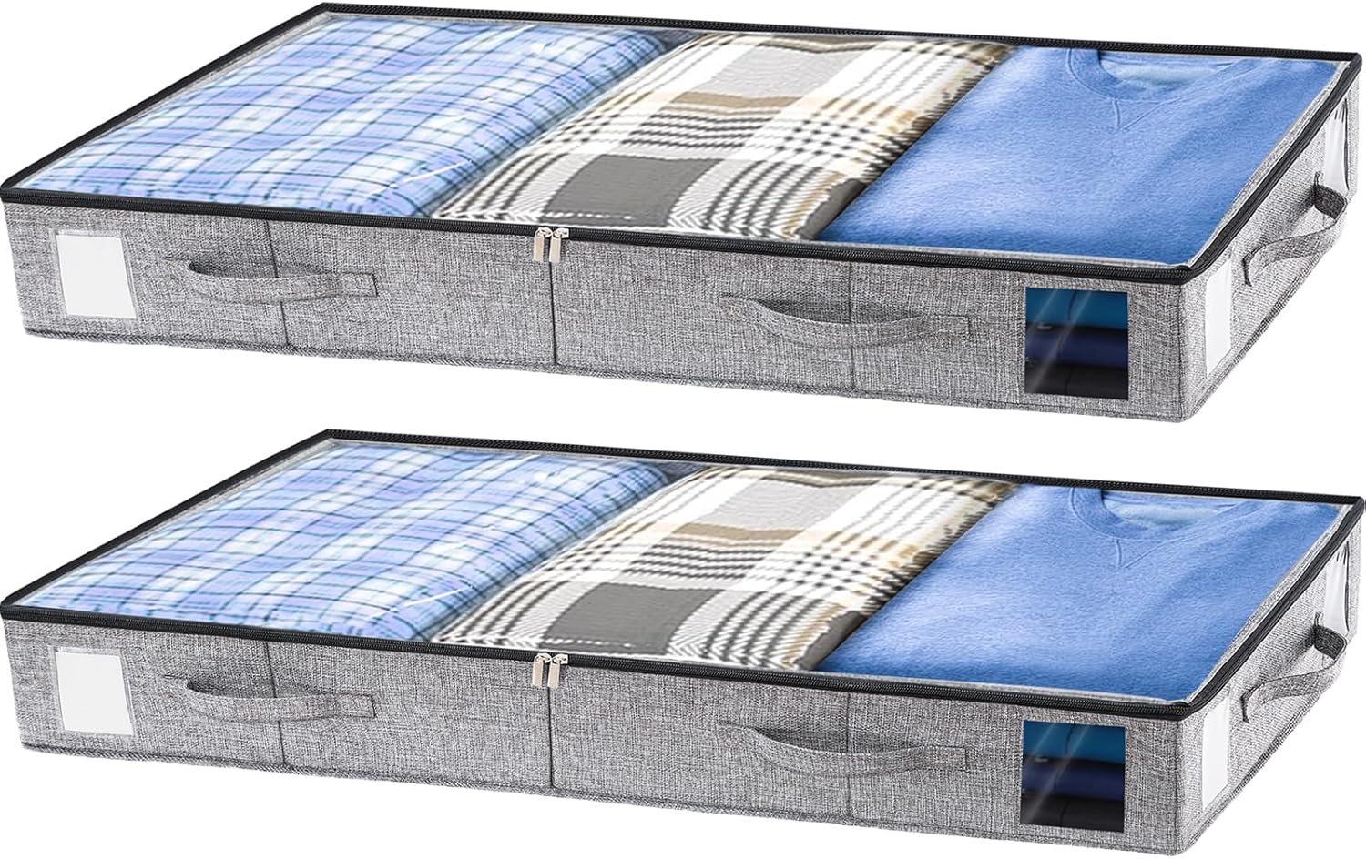 combocube 2 Pack Under Bed Storage Containers, 4.5