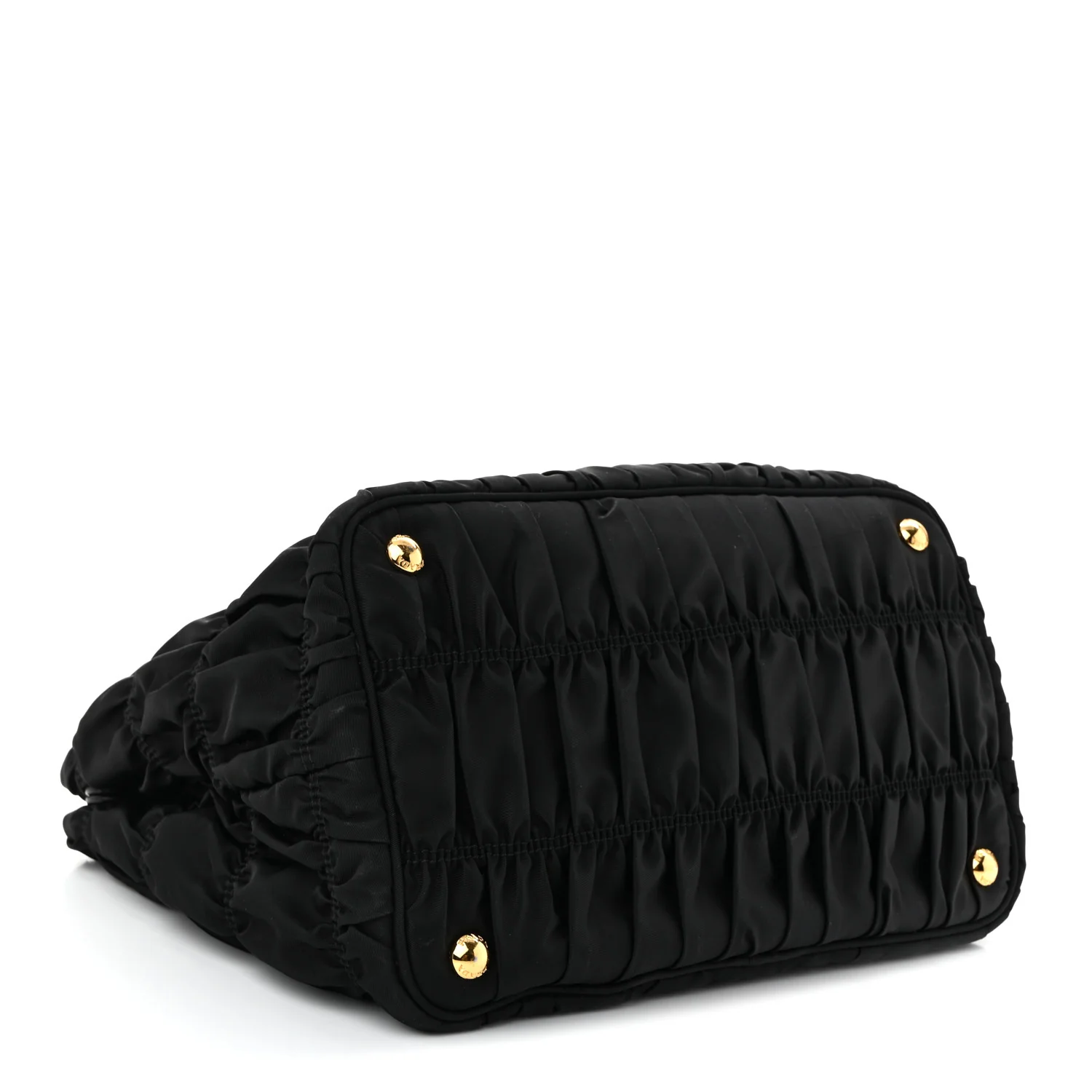 Tessuto Nylon Gaufre Tote Black