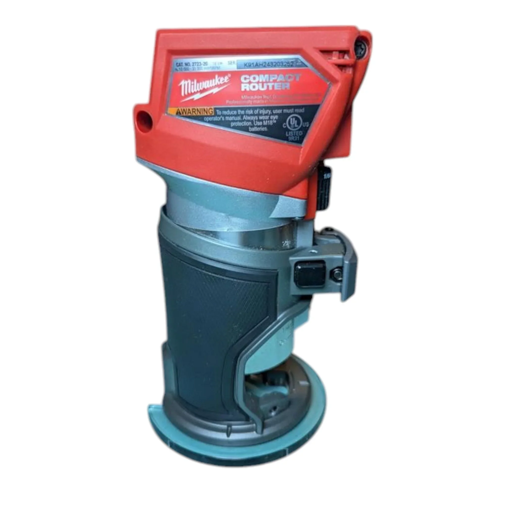 Milwaukee 2723-20 M18 FUEL 18V Cordless Compact Router (Bare Tool) �C Brushless Trim Router for Woodworking, Cabinet Making & Edge Routing, 31,000 RPM