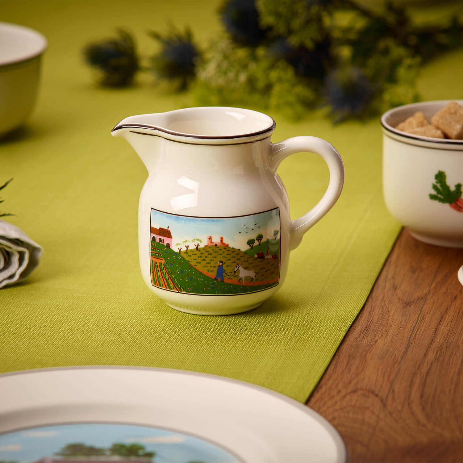 Design Naif Creamer - Multi-colored, 7.2 oz, Premium Porcelain