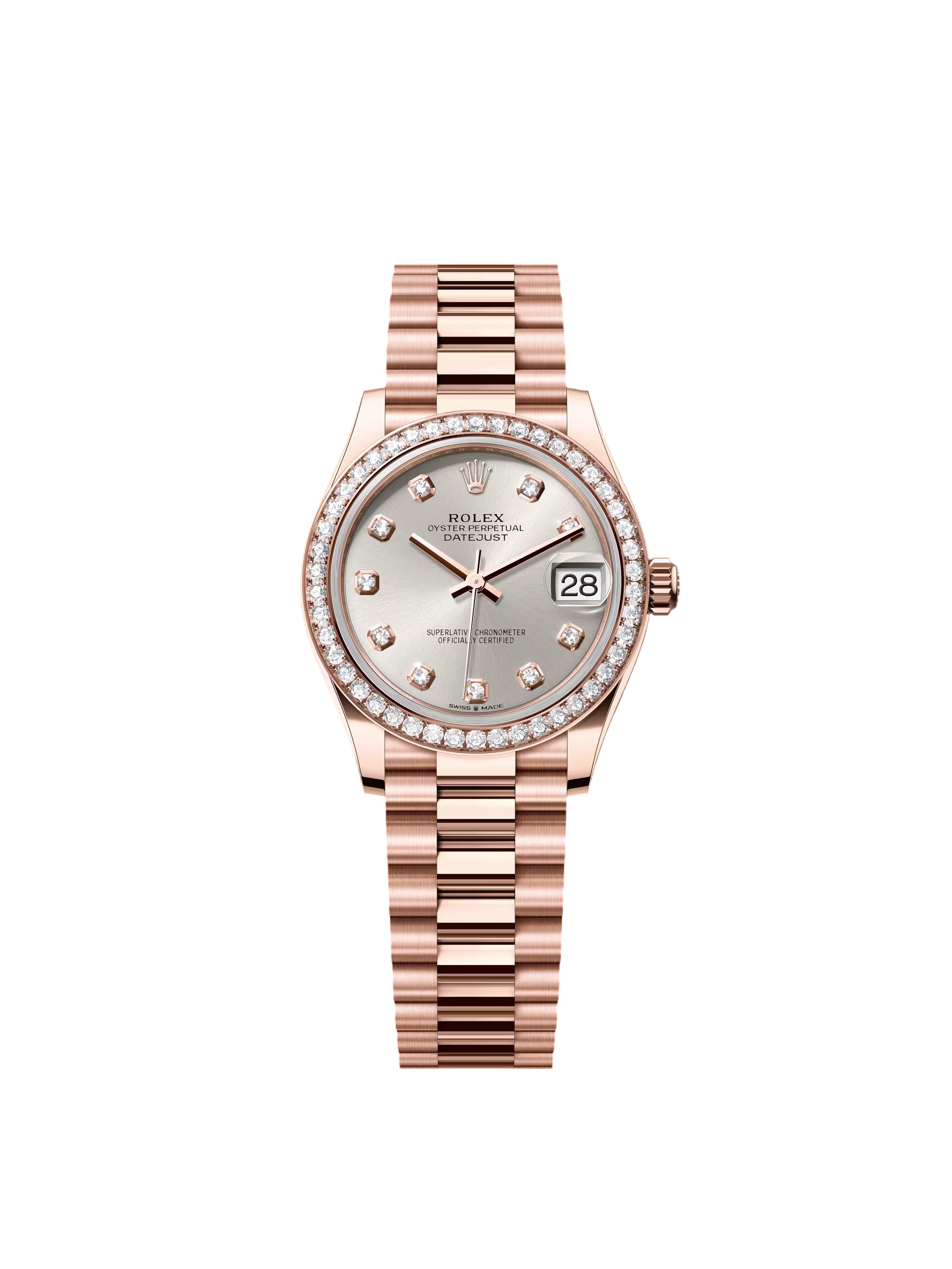 【Super Clone】RLX Datejust m278285RBR-0030 Silver Dial 31mm