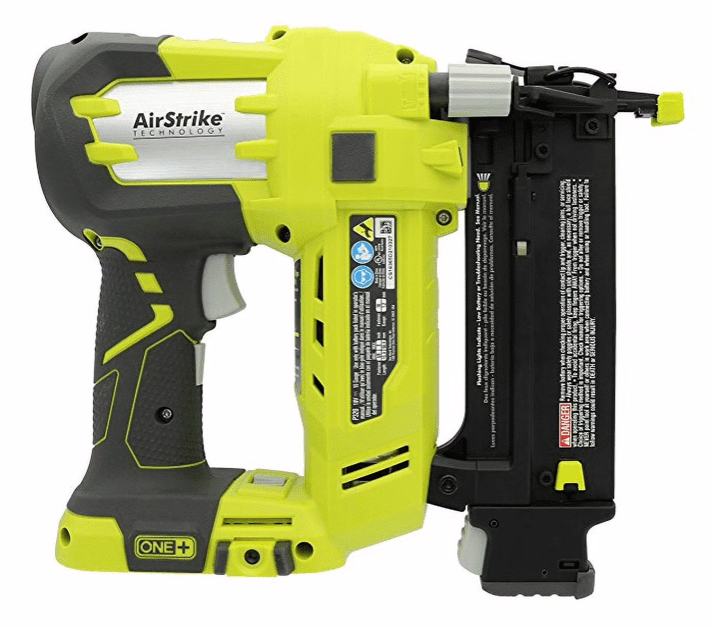 RYOBI 18 - VOLT ONE+ AIRSTRIKE CORDLESS BRAD NAILER, 18 - GAUGE, TOOL ONLY
