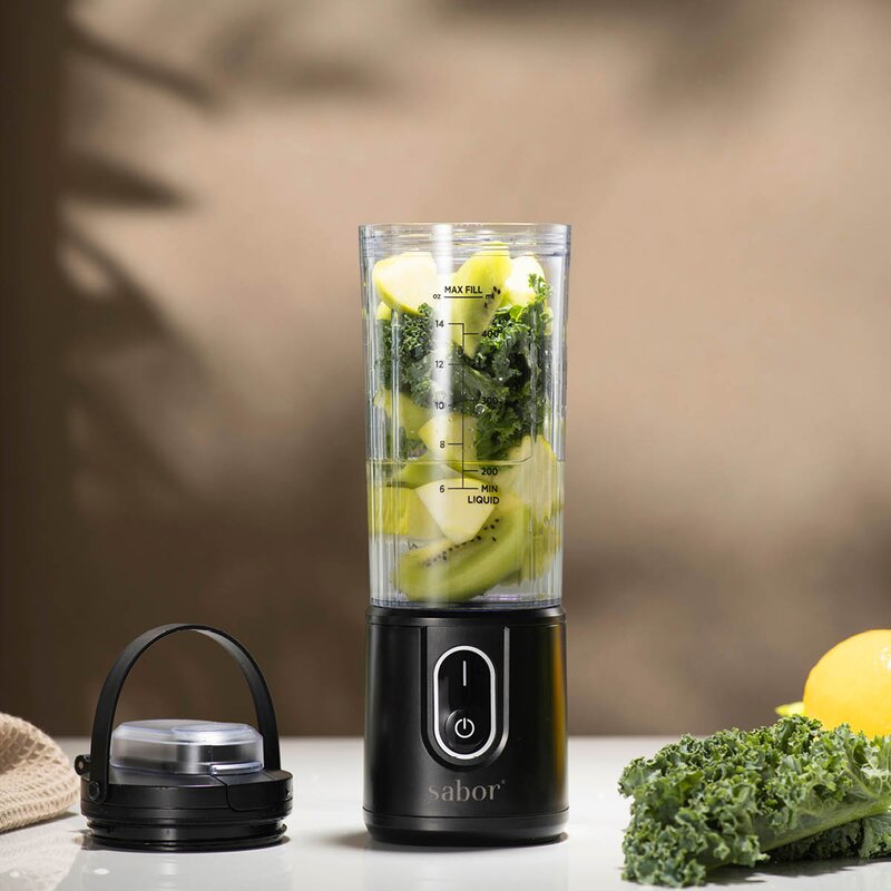 Select trådløs blender 0,4L svart/klar