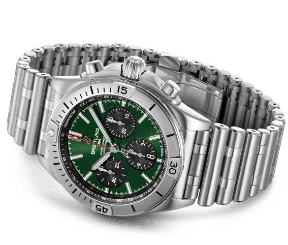 [Super Clone]Breitling Watch Chronomat B01 42 Bentley Green Bracelet