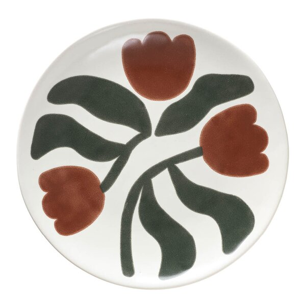 Dora tallerken 26 cm Mocha Bisque/Agave Green