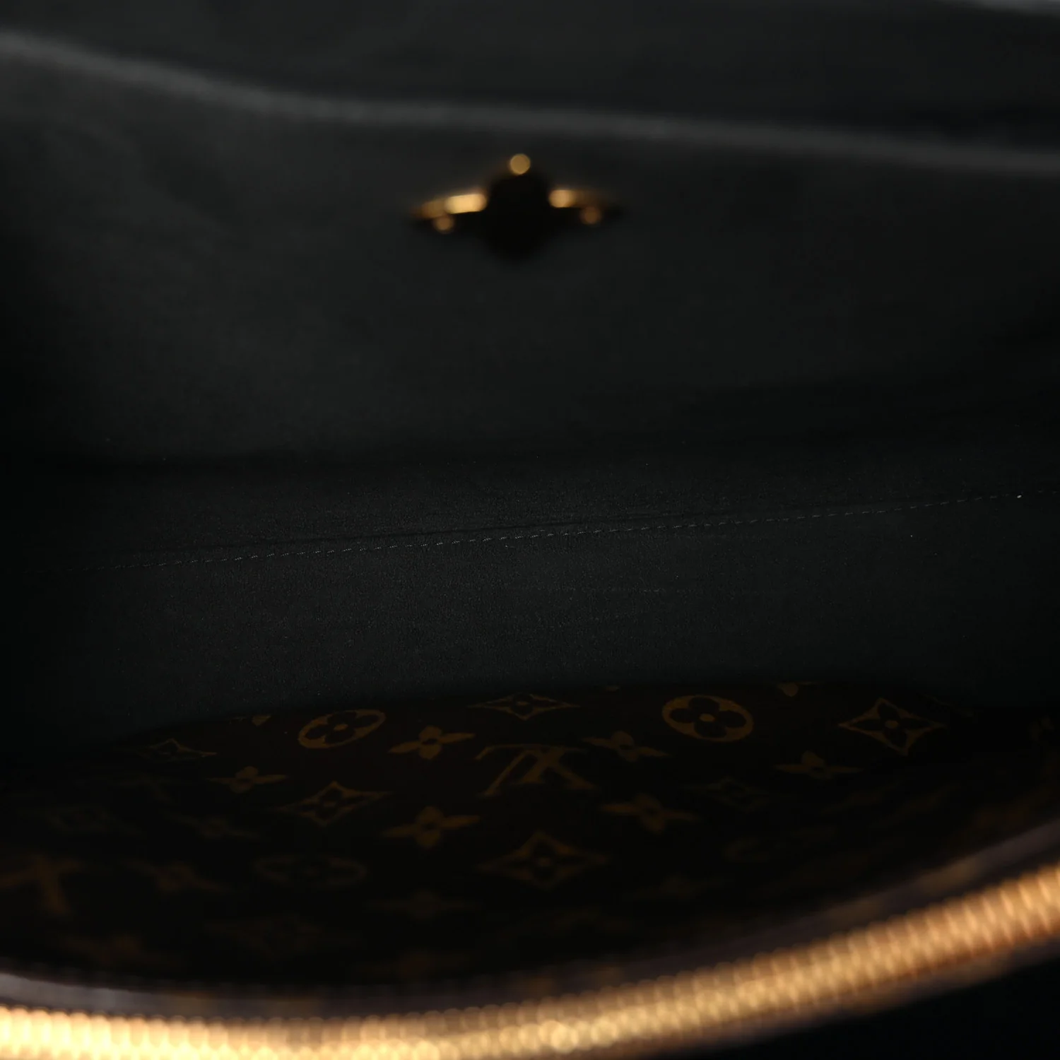 Monogram Flower Tote Black