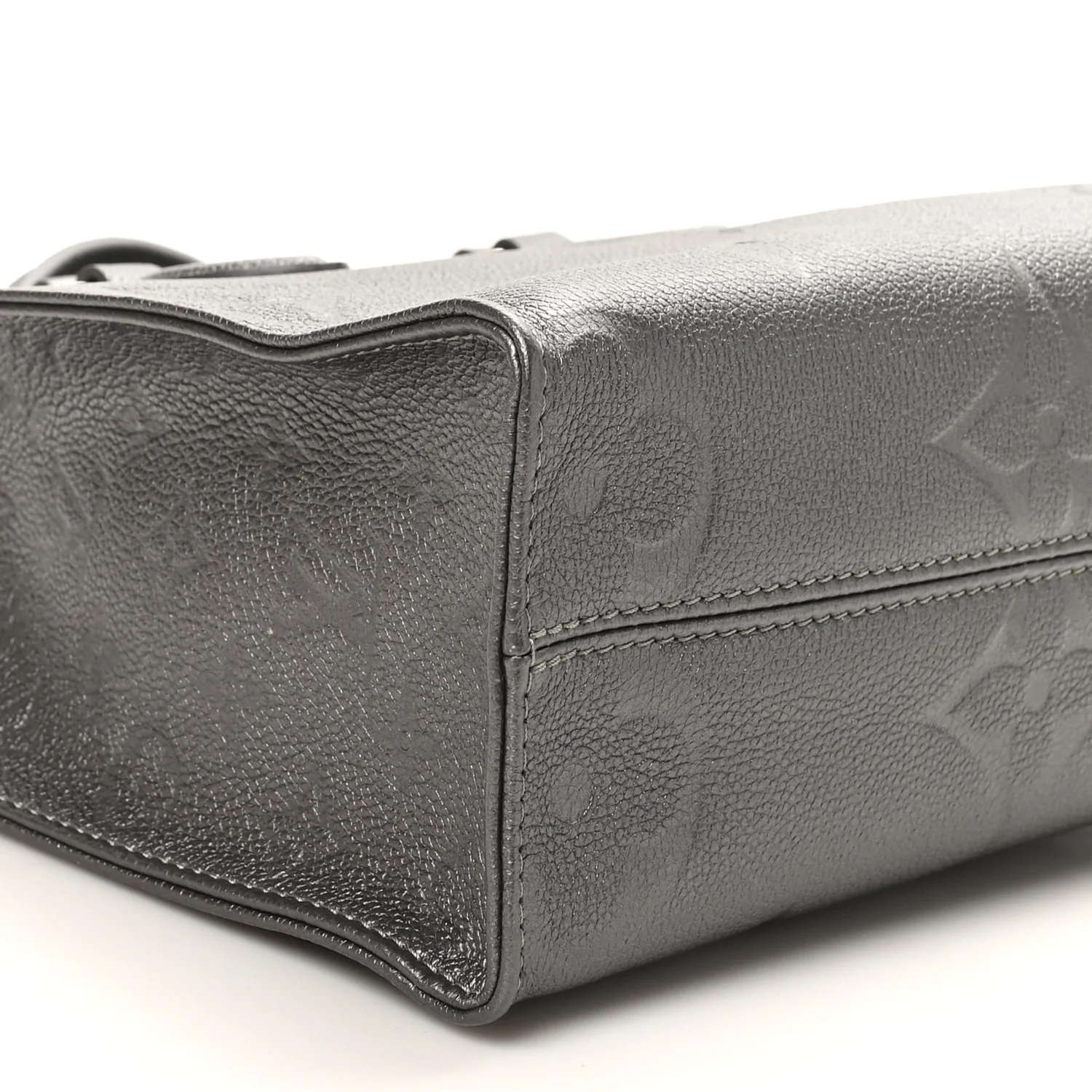 Metallic Empreinte Monogram Giant Onthego PM Gun Metal