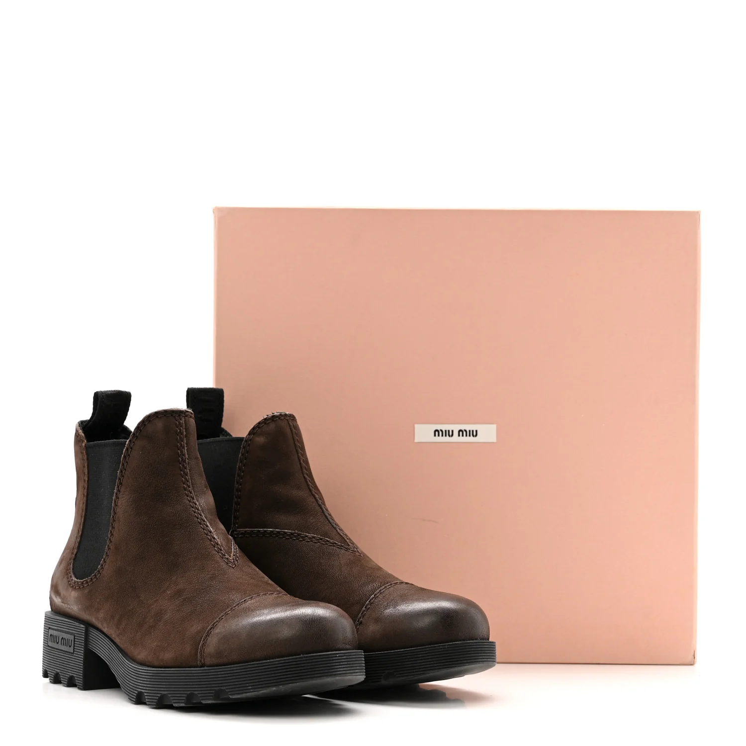 Suede Chelsea Boots 37.5 Dark Brown