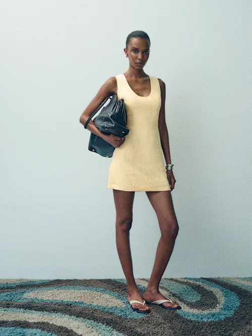 Ara Linen Dress - Yellow