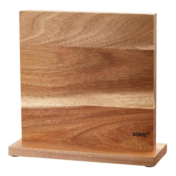 Kaya knivstativ magnet på 2 sider 24x10x2 cm akasie