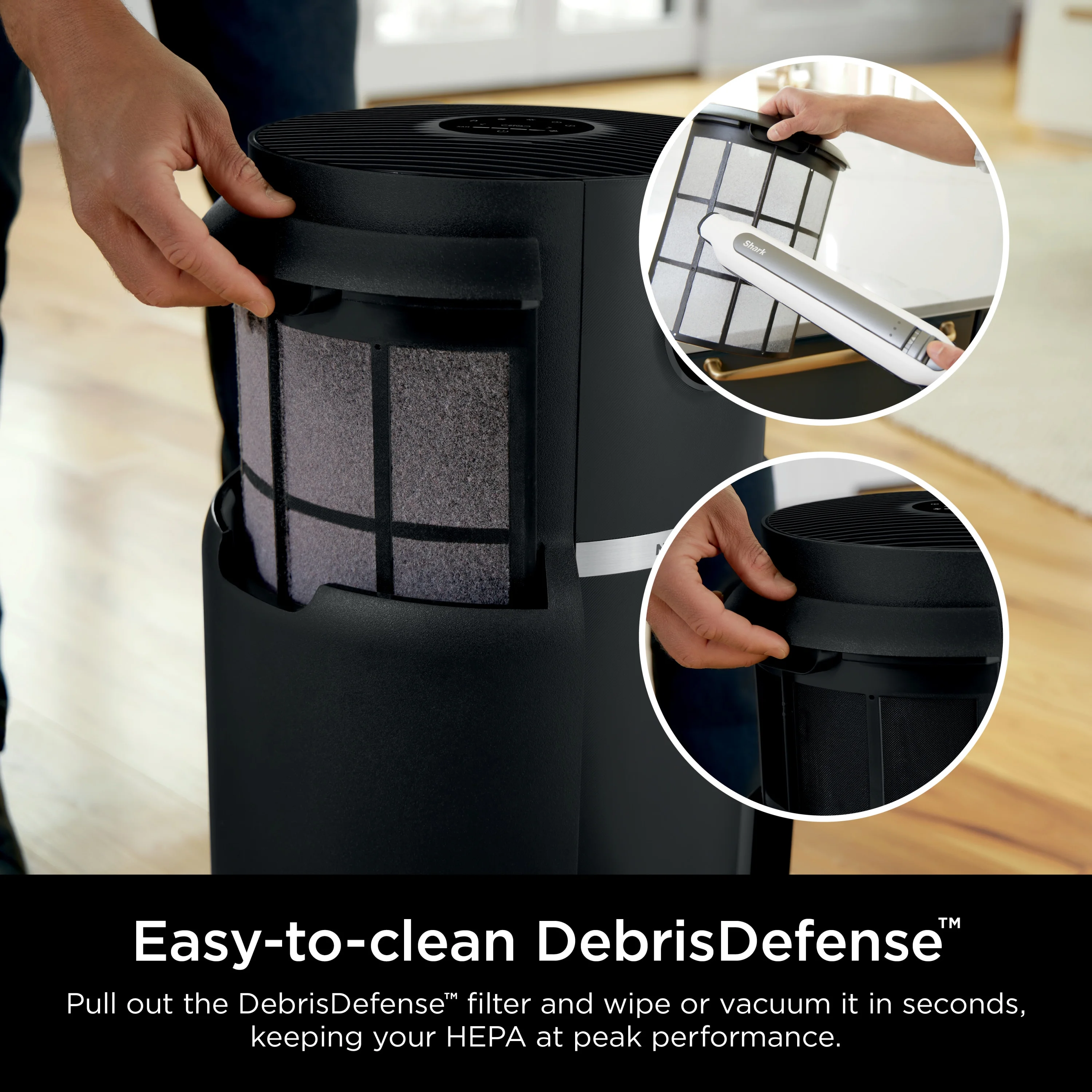 Never Change Air Purifier MAX, 5-Year HEPA Filter, 1200 Sq. ft., Charcoal Gray, HP300 - Image 9