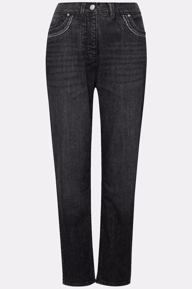 Rivet Detail Mom Jeans