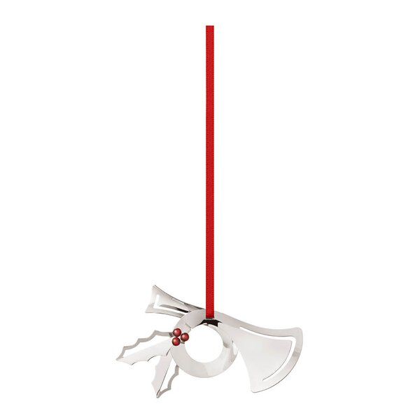 2026 juleornament horn 4,8 cm sølv