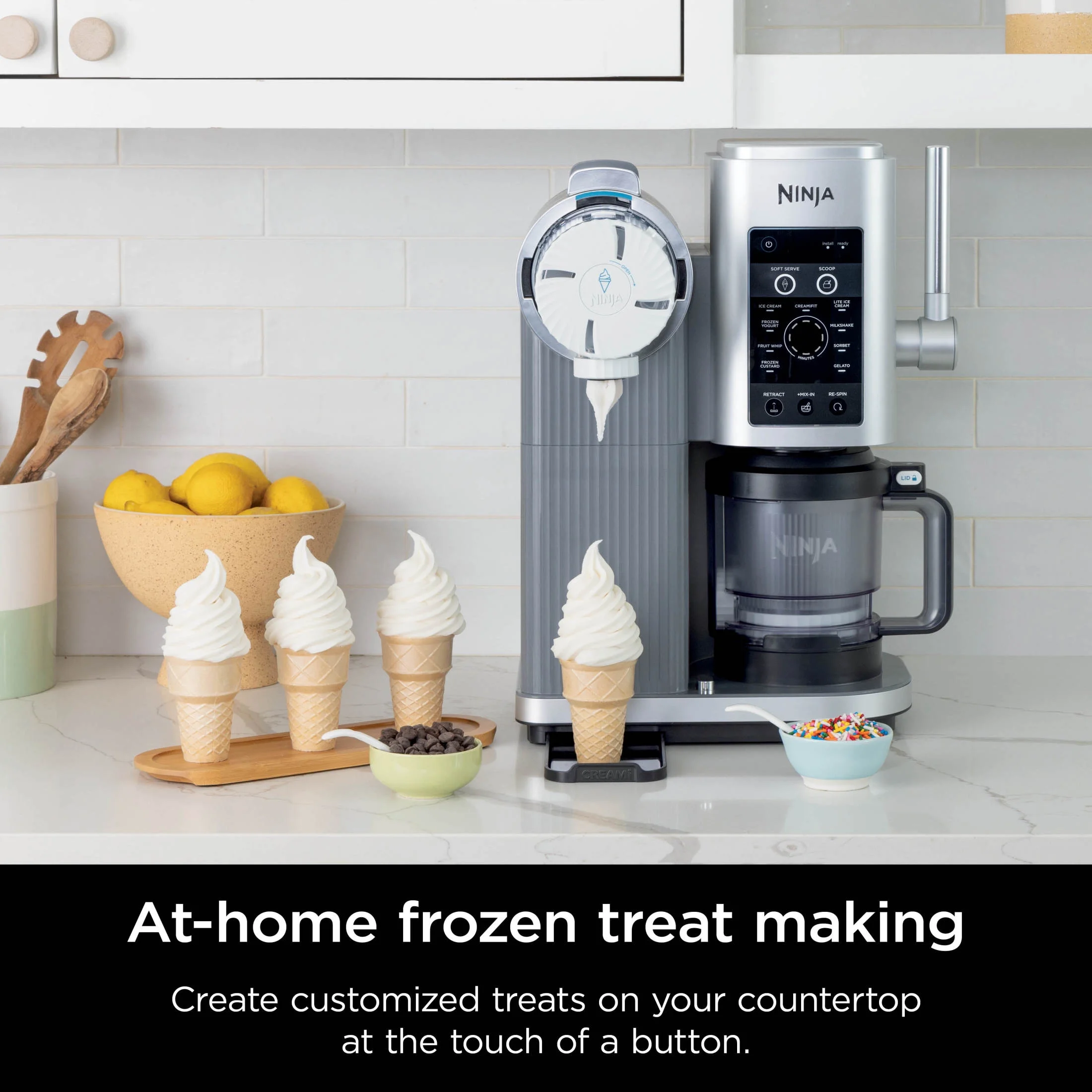 Ninja Swirl? by Creami? Soft Serve and Ice Cream Maker, 13 One - Touch Programs, NC701