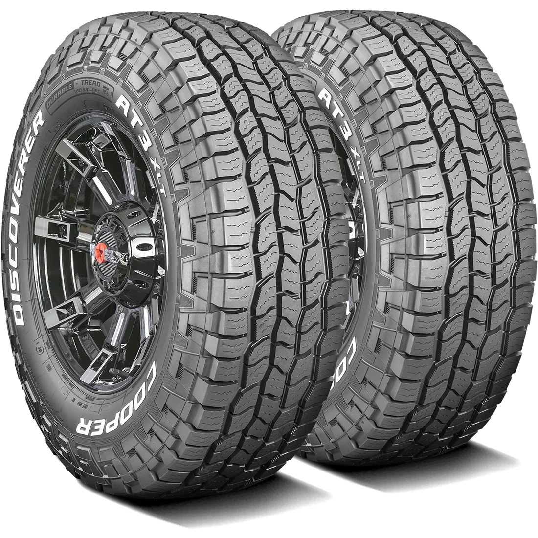 Pneus tout-terrain Cooper Discoverer AT3 XLT 285/75R16 10 plis E – Convient aux camionnettes et aux modèles Hummer H3
