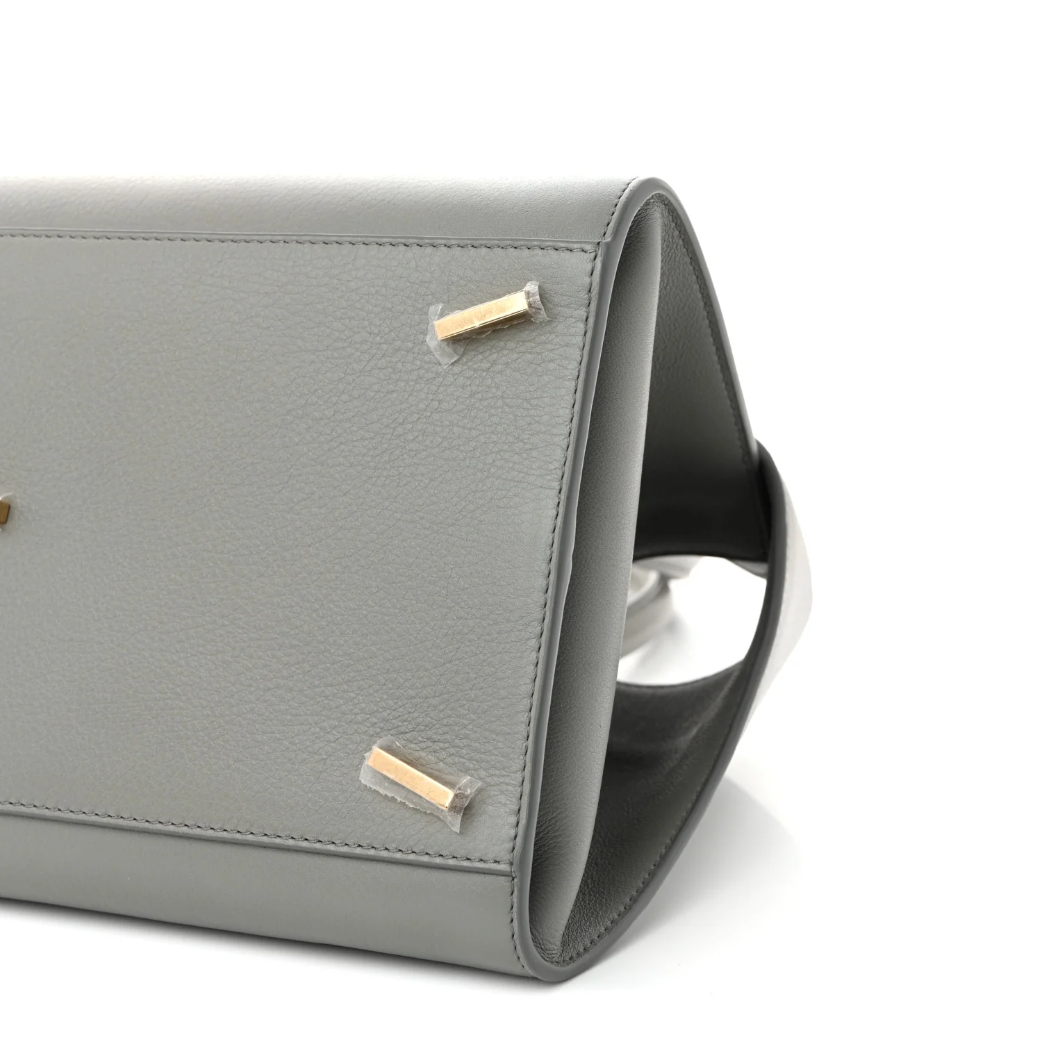 Calfskin Small Hug Bag Ash Grey