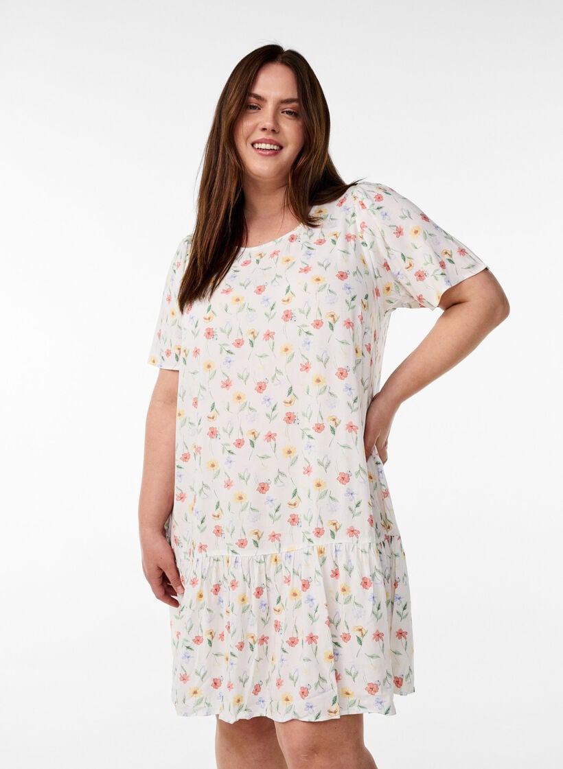 Zizzi Dress in viscose with cutline