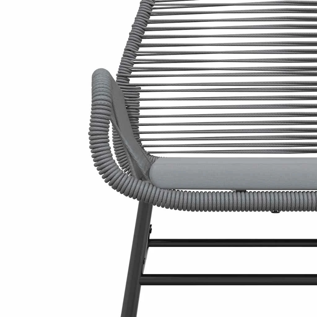 Vidaxl 7 Piece Patio Dining Set with Cushions Black Poly Rattan Glass