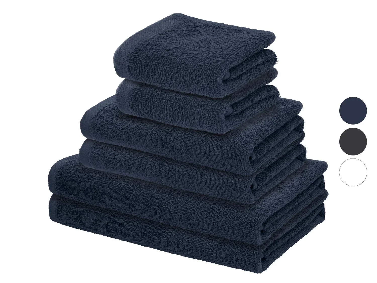 LIVARNO Set de 6 serviettes en ponge