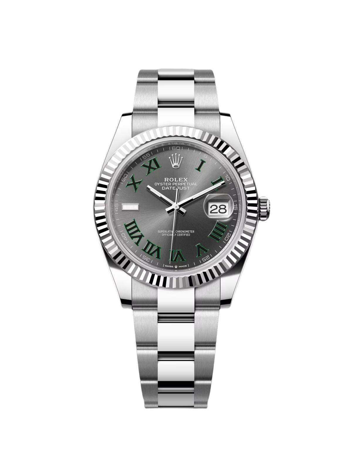 【Super Clone】RLX  Datejust 41mm 126334 Slate Roman Jubilee Stainless Steel Mens Watch