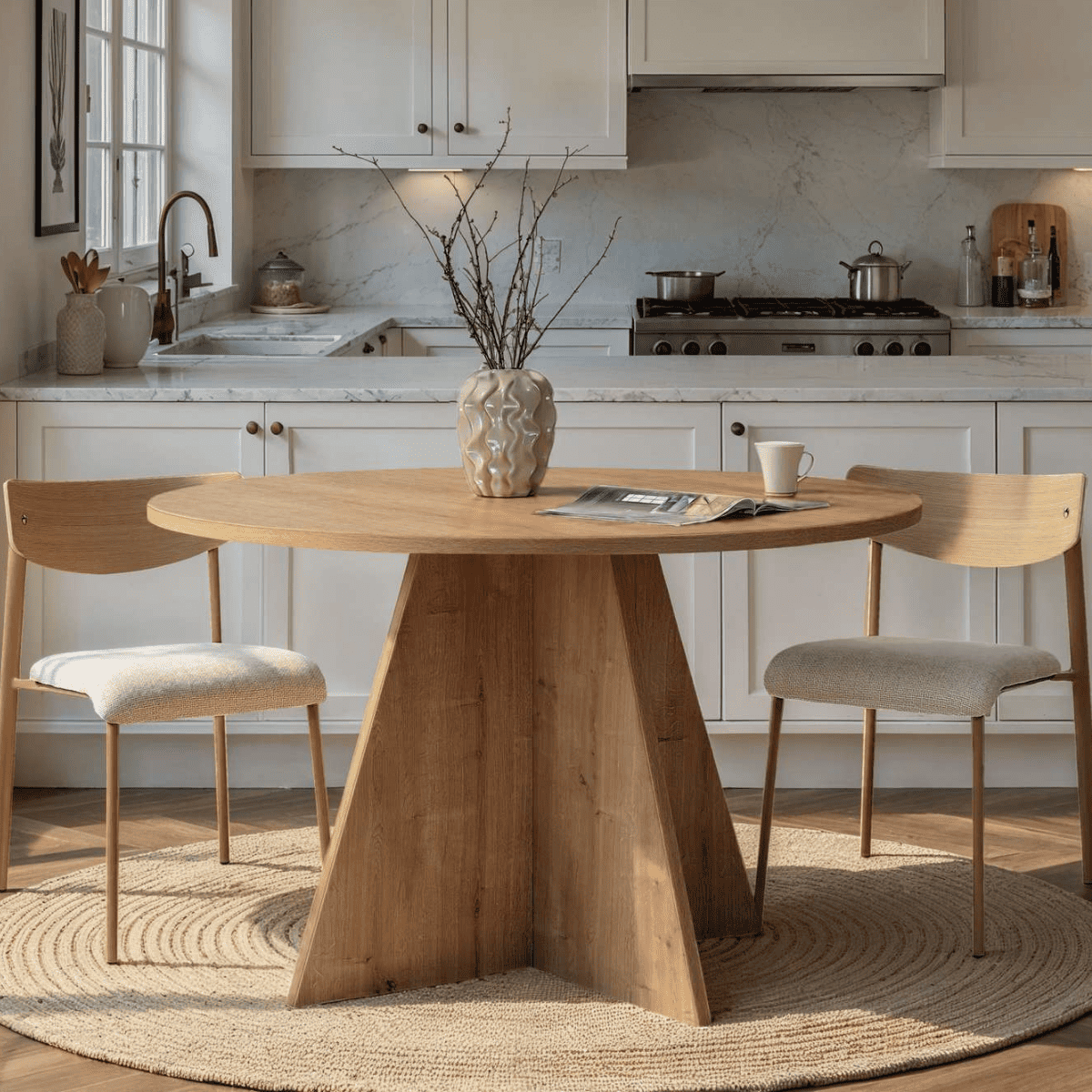 Calicosy - ARIA-tabel - B120 cm - Licht hout