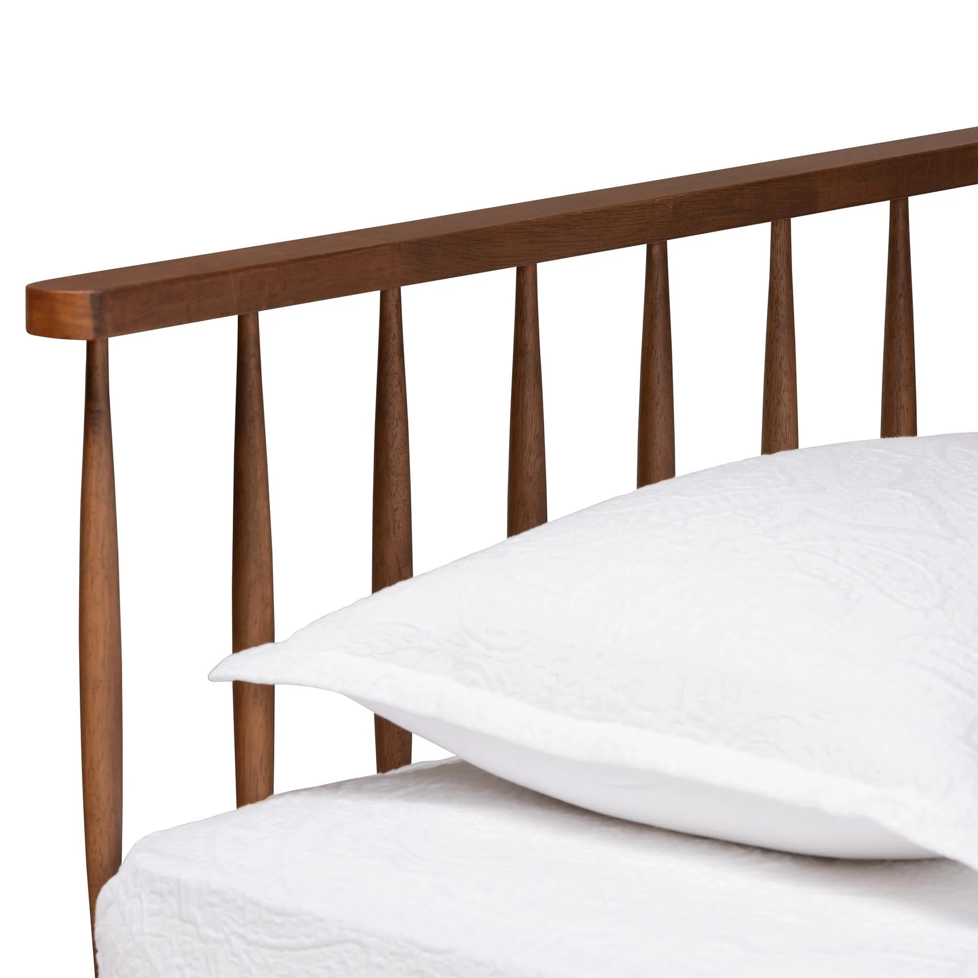 Matilda Mid-Century Modern Ash Walnut Finished Wood Twin Size Daybed - Image 5