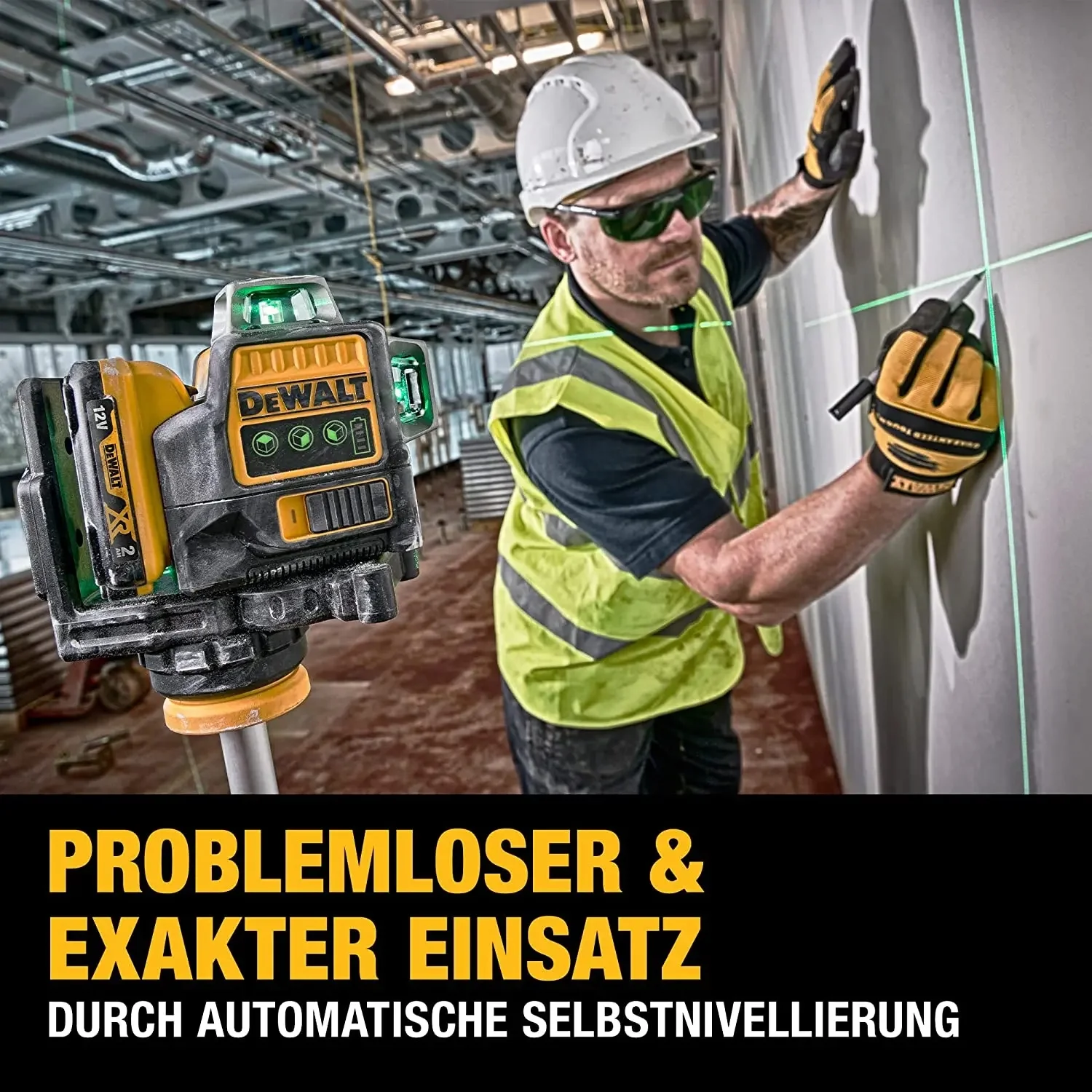 Dewalt? DW089LG 12V Max Laser Level, 3 - Way 360 Green Degrees Professional Architectural Laser, Rotary and Linear Laser Levels???for Laser for Home Renovation Layout or Architectural Design
